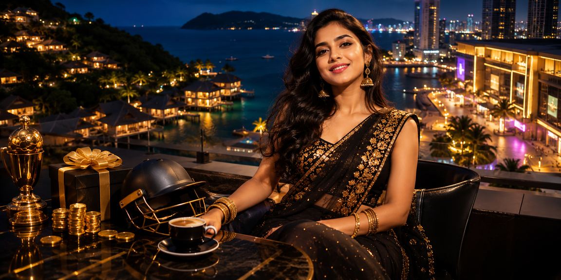 সেন্ট মার্টিনে নিয়ন আলোতে ace367 ক্রিকেট বেটিং বোনাস উপভোগ করছেন একজন সদস্য